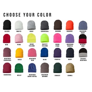 Pom 100% Cotton <b>Mens</b> Women Unisex <b>Beanie</b> Warm Slouchy Double Layer Cuffed Ski Travel <b>Hat</b> - Product Image 6
