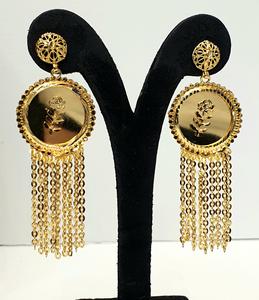 Nuevo Conjunto de Collar Largo Chapado en Oro de 24K con Aretes y Anillo, Colección Árabe, Regalos Finos para Mujer para Compromiso, Aniversario o Fiesta - Product Image 4