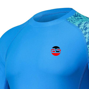 เสื้อรัชการ์ดผู้ชายดีไซน์ล่าสุด ราคาถูก สีพื้น ระบายอากาศได้ดี น้ำหนักเบา ขายออนไลน์โดย Burhan Sports - Product Image 4