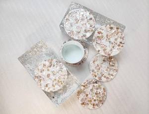 Posavasos Clásico con Incrustaciones de Madreperla y Concha, Resistente al Calor y Ecológico, para Uso en el Hogar, Hoteles y Restaurantes - Product Image 4