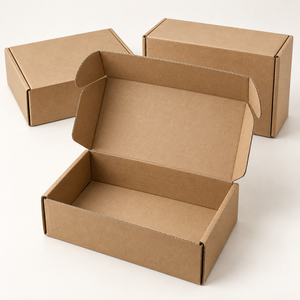 Caja de Regalo Plegable de Cartón Kraft Personalizada con Logotipo Impreso, Embalaje para Pequeñas Empresas, Muestra Disponible - Product Image 1
