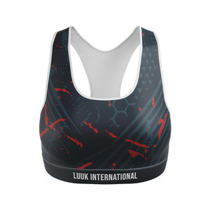 Sujetador Deportivo Personalizado para Mujer, Sublimado, para Yoga, Gimnasio, Ejercicio, Ropa Deportiva, Absorbe la Humedad, Fabricante OEM - Product Image 2