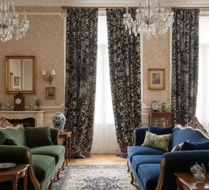 Madagascar Dense Floral Window <b>Curtain</b> Panel 70% <b>Light</b> Blocking Premium Decorative Drapes Elegant Botanical Print for Room - Product Image 4
