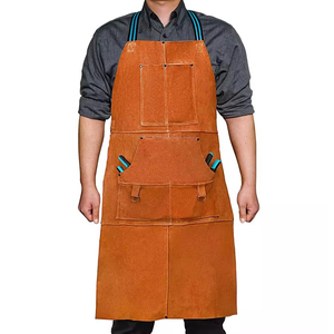 Delantal de Cuero Vacuno de Grano Completo para Barista, Bartender, Chef, Cafetería, Bistro, Catering, Uniforme, Barbería, Salón, Tatuajes, Carpintería, Ropa de Trabajo - Product Image 1