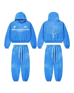 Conjuntos deportivos de alta calidad con estampado personalizado para hombre, pantalones de chándal de algodón, sudaderas casuales y pantalones de chándal para correr. - Product Image 6