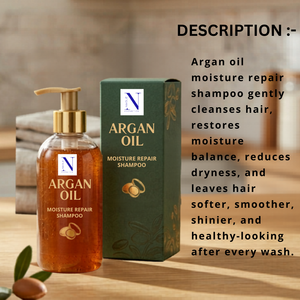Argan Oil Moisture Repair <b>Shampoo</b> Nourishing Hair Care Liquid for Dry Damaged Hair - Product Image 5