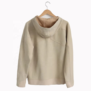 เสื้อฮู้ดมีซิปสำหรับผู้ชาย สวมใส่ได้ทั้งกีฬาและลำลอง ระบายอากาศได้ดี มีกระเป๋าซิป สีพื้น พร้อมโลโก้แบบกำหนดเอง - Product Image 2