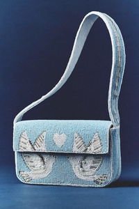 Unique Design Geometric Heart Beaded Shoulder <b>Bags</b> Women and Girls Retro Fashion Purses Compact Size for Essentials Evening <b>Bags</b> - Product Image 3