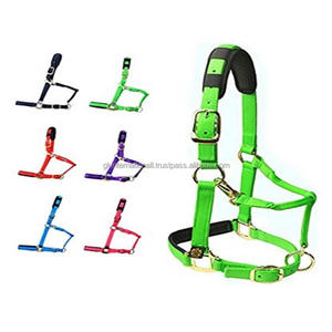 เชือกแขวนคอม้าไนล่อนทนทานสะดวกสบายสีสดใสสายรัดโพรพิลีนเย็บคู่กับแผ่นโฟมยางบน Noseband - Product Image 4