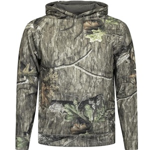 Sweat à capuche imprimé motif feuilles d'arbre, doublure polaire tactique en coton, style streetwear, camouflage Bottomland - Product Image 2