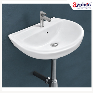 Hecho en India, Calidad Excepcional, Estilo Único, Lavabo de Cerámica Blanco Ecológico, Disponible en Grandes Cantidades - Product Image 1
