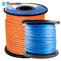 Cordage d'amarrage UHMWPE ultra-résistant, corde marine HMPE 12 brins, corde flottante pour bateaux 24 mm, cordes pour ponts, cordes pour ascenseurs électriques, cordes pour treuils
