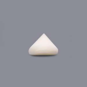 Natural White Coral Oval Cabochon 5.65 Carat Loose Gemstone 7mm Certified Wholesale - Product Image 3