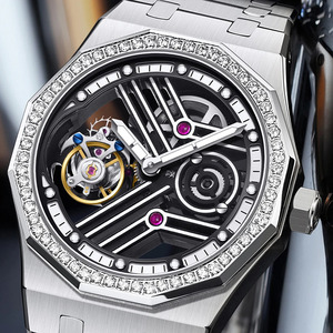 Montre mécanique automatique Tourbillon 7055 au design classique, montre de luxe pour homme, certifiée par le fabricant. - Product Image 2