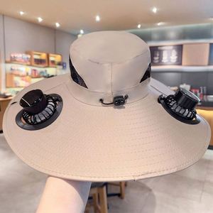 Solar Powered Cooling Fan UV Protection <b>Hat</b> 100% Acrylic Material Rechargeable Strapback Visor <b>for</b> Outdoor Sports Fishing Hiking - Product Image 4