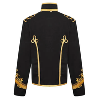 Nouvelle Veste Napoléon Cérémoniale Universelle Personnalisée Noire et Or, Vente en Gros Usine