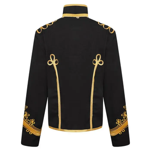 Nouvelle Veste Napoléon Cérémoniale Universelle Personnalisée Noire et Or, Vente en Gros Usine - Product Image 4