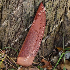 Étui à couteau en cuir premium cousu main, sur mesure, en cuir de vachette épais, léger, pour lame fixe, tactique extérieur - Product Image 6