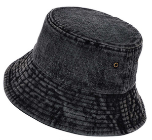 <b>Light</b> Blue Denim Bucket <b>Hat</b> Unisex Breathable Cotton Casual Beach Spring Summer Adult 56-58CM - Product Image 3