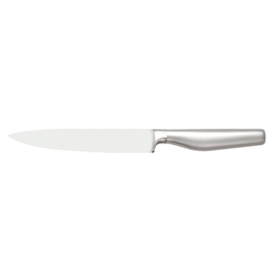Couteaux utilitaires en acier inoxydable avec manche ergonomique en argent lisse et lame à tranchant fin pour la préparation quotidienne des aliments en cuisine - Product Image 1