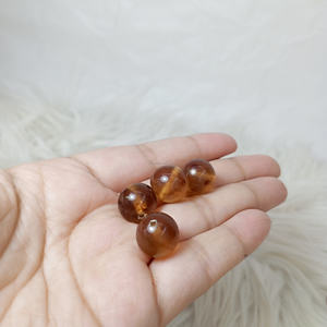 คริสตัลรักษาอัญมณีรูปลูกปัดสีเหลืองขนาด12มม. ทำจากหินอัญมณีธรรมชาติขนาด12มม. - Product Image 3