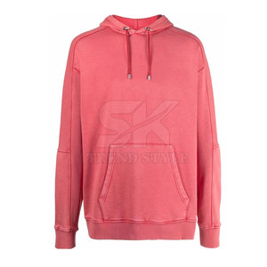 Sudaderas con capucha de alta calidad para hombre, estilo streetwear, con lavado ácido, de corte holgado. - Product Image 1
