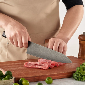Couteau de Chef Japonais LEGACY BLADES Premium OEM Fait Main en Acier à Haute Teneur en Carbone Manche en Résine Ambidextre Compatible Lave-Vaisselle Polissage Haute Brillance - Product Image 2