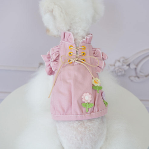 เสื้อผ้าสุนัขแขนลูกไม้สองขาสำหรับฤดูใบไม้ร่วงและฤดูหนาว - Product Image 3
