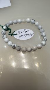 Pulsera de Howlite Natural al por Mayor, Elástica Blanca, de Cristal Curativo, Calmante para la Ansiedad, Joyería Espiritual de Piedras Preciosas, Regalo - Product Image 2