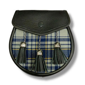 Tartán Escocés de Cuero Negro para Hombre, Hecho a Mano, de Alta Calidad, Accesorio Highland, Venta al Por Mayor 2026 - Product Image 1