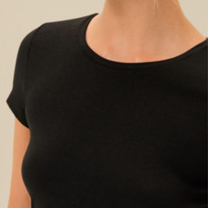 Camiseta de Bambú Personalizada para Mujer, Ropa Ecológica, Fabricante de Ropa de Marca Privada - Product Image 6