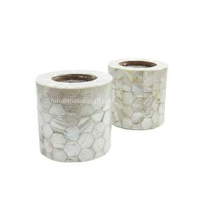 Quemador de Incienso Redondo Floral de Lujo con Madreperla de Oriente Medio, para Servir o Regalar, Proveedor Mayorista - Product Image 4