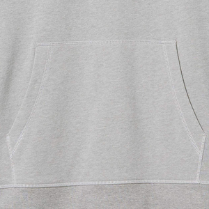 Hoodie pull-over de luxe vierge pour homme, coupe droite, épaules tombantes, en polyester/coton épais, personnalisable pour l'hiver, style streetwear - Product Image 4