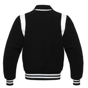 Mens Custom Stand Collar Front Logo Varsity Jackets Blank Design Custom Colors & Sizes High Quality Wholesale OEM Service - Product Image 3