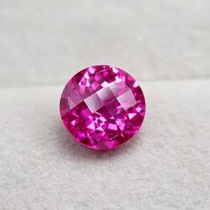 Gema de Espinela Rosa Natural, Corte Cúbico Facetado, Certificada, Calidad AA+, para Joyería, Anillo, Colgante - Product Image 1