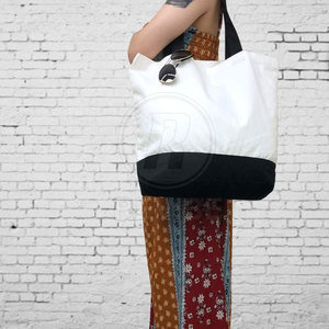 กระเป๋าโท้ทผ้าคอตตอนคุณภาพเยี่ยมกระเป๋าผ้าคอตตอนสำหรับช้อปปิง - Product Image 2