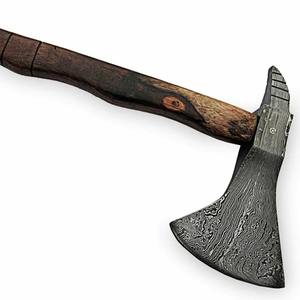 Steel Craft International's High Quality Handmade Damascus Steel Multi-Purpose <b>Axe</b> with Wooden Handle New <b>Camping</b> <b>Axe</b> Head - Product Image 1