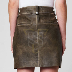Jupes en cuir pour femmes, design personnalisé, matériau durable de haute qualité, jupe en cuir pour femmes - Product Image 5