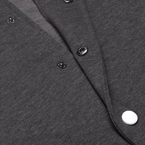 Chaqueta de Béisbol Personalizada para Hombre, de Lona de Alta Calidad, Estilo Universitario, Cuello Alto, Diseño Urbano, Estampado Personalizado - Product Image 4