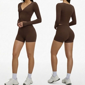Top Selling Gym Wear Yoga Activewear Workout Sets Fitness Women 2 Piece Set Bra High <b>Waist</b> <b>Legging</b> Running Sport Suits - Product Image 1
