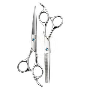 Ensemble de ciseaux à cheveux en acier inoxydable pour barbier, kit de ciseaux professionnels pour salon, pour la coupe et le façonnage des cheveux, avec service OEM - Product Image 2