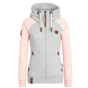Sudadera con Capucha para Mujer, Personalizada con Color en Relieve, para Invierno/Otoño, Forro Polar, 100% Poliéster, Secado Rápido, Diseño Sólido - Product Image 1