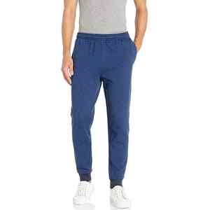 Pantalones de hombre lavados, pantalones con logotipo personalizado para hombre, algodón de alta calidad, color sólido, estilo casual, corte recto, cierre elástico medio, OEM - Product Image 2