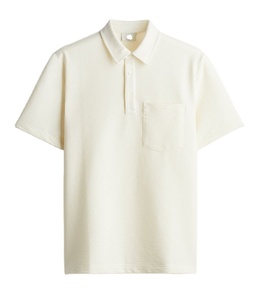 ODM & OEM เสื้อยืดกอล์ฟแขนครึ่งคอลปก100% สำหรับผู้ชายผ้าคอตตอนระบายอากาศได้ดีเข้ารูปปกติ - Product Image 1