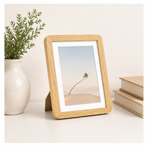 Wholesale Minimalist Natural <b>Wood</b> Photo <b>Frame</b> Tabletop Wooden <b>Picture</b> <b>Frames</b> Custom Size Rounded Edge Desk Photo Holder - Product Image 2