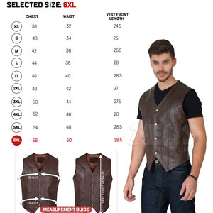 Chaleco de Cuero Personalizado de Alta Calidad para Hombre, Sin Mangas, Modelo 2026, Color Personalizado, Talla Adulto, para Uso en Exteriores - Product Image 2