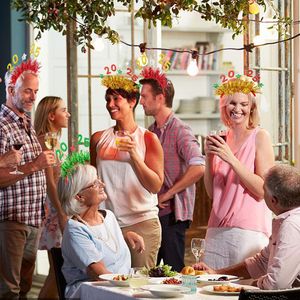 5 Pezzi Multicolore 2025 Nuovo Anno Cerchietti e Accessori per Capelli con Stelle di Paillettes in Plastica per Natale, Capodanno, Compleanno, Carnevale e Feste - Product Image 3