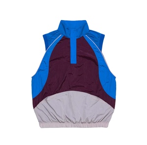 Plain Color Block Retro Vintage <b>Waterproof</b> Windbreaker <b>Jacket</b> Custom Logo Outdoor Track Windbreaker <b>Jacket</b> For Men - Product Image 2