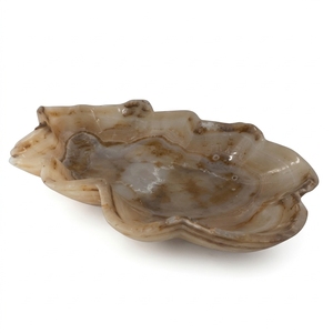 Free Form Onyx Marble Bowl Raw Edge Handmade Through-Carved Natural Pattern <b>Stone</b> <b>Vase</b> Home <b>Decoration</b> Wholesale Cheap Price - Product Image 3