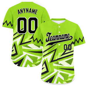 Maillot de baseball/softball rétro personnalisé pour homme en polyester respirant, uniforme de softball avec logo brodé et impression numérique - Product Image 1
